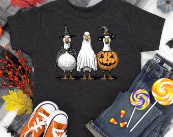 Boo Ghost Goose Shirt, Halloween Goose Tee, Halloween Shirt, Autumn Tshirt, Pumpkin Goose Shirt, Just a Spooky Goose Shirt, Fall Funny Tee