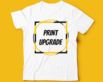 Add Front Back Print To ANY SHIRT, Front  Back Print Upgrade, Front Back Text ,Text On The Back