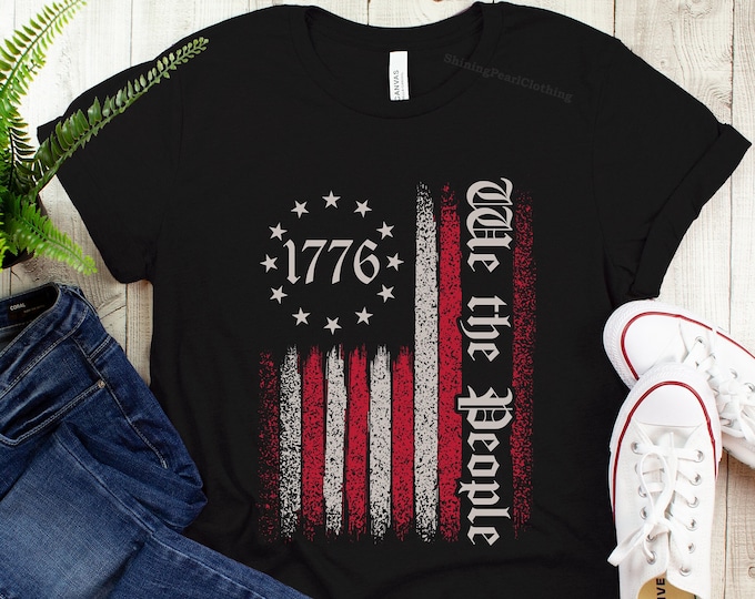T-shirt Patriotique USA 2nd Amendement Drapeau Pistolet - Taille Non Précisée, Neuf Sans étiquettes