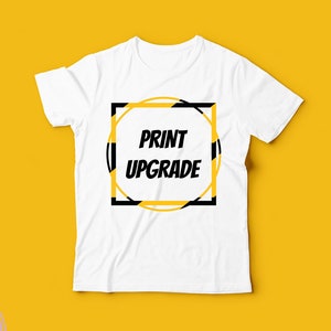 Add Front Back Print To ANY SHIRT, Front  Back Print Upgrade, Front Back Text ,Text On The Back
