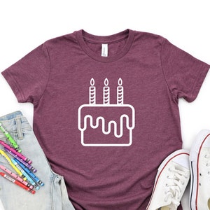 Third Birthday cake shirt, 3rd Birthday Shirt, Third Birthday Shirt, Birthday Boy Shirt, Birthday Party Shirt, Birthday Cake Shirt, Birthday