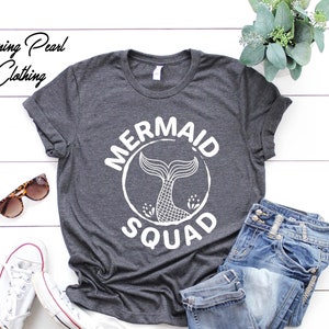 Mermaid Party T-Shirt, Mermaid Shirt, Funny Squad T-Shirt, Mermaid Party Favors, Family Mermaid Shirts, Travel Shirt, Vacation Funny Mermaid