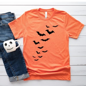Halloween Bats Shirt, Halloween Party, Halloween Shirt, Halloween Funny Shirt, Flying Bats Shirt,  , Swarm Of Bats Shirt, Bat Shirt