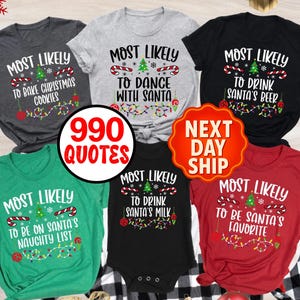 Matching Funny Christmas Shirts: Holiday Family 2026 Shirt,Most Likely To Christmas Tee,Xmas Pj Top,Christmas Party Tee,Christmas Cruise Tee