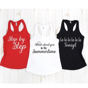 Boy band concert Tank tops Song Lyrics tank top,One Fitted Tank Top, best friend,group shirts,group tank top,song concert tank top,hey mr dj