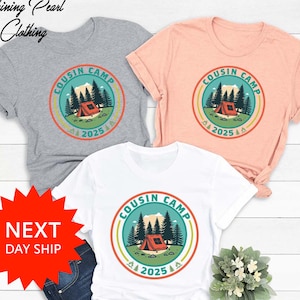 Cousin Camp 2025 Shirt,Cousin Crew 2025,Cousin Camp Shirts,Matching Cousin Shirts, Camp Tees for Family, Summer Cousin Shirts,Family Reunion