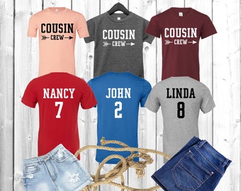 Cousin Crew Tshirts,Cousin Crew Shirts,Family Reunion,Kids matching shirts,Cousin Gifts,Matchig Shirts,Camping Crew Shirt,Family Trip Shirts