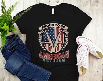 Proud To Be American Veteran Shirt, Thank You Veterans, Veteran Day Shirt, Gift For Veterans Day, Patriotic Shirt, Army Veteran Gift US Army