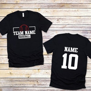 CUSTOM Baseball Shirt, Baseball Numbers Shirt, Baseball shirts, Baseball Team, Team Name Baseball Shirt, Personalized Baseball Shirt