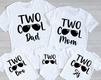 Two Cool Birthday Shirt,Two Cool Family Shirt,Two Cool Shirt,Two Cool Mom,2nd Birthday Boy,Matching Family Shirt,2nd Birthday,Birthday Shirt