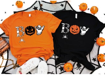 Halloween Boo Shirt, Halloween Ghost Shirt, Halloween Pumpkin TShirt, Kids Halloween Shirt, Spider Halloween Shirt, Toddler Halloween Shirt