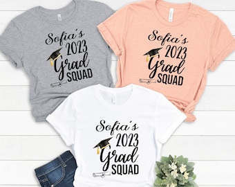 Custom Grad Squad Shirt, Custom Graduation Shirts, Family Graduation Shirts, Graduation 2026, Class of 2026 Tee, Graduation Gift Tee Shirt