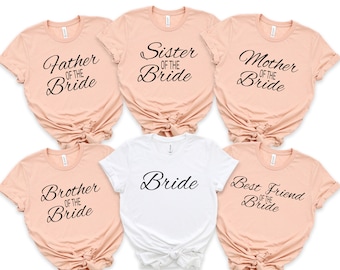 Mother of the Bride Shirt, father of the groom, family bride tee, weddinng part shirt, bridal party shirt, mother of the groom,groom shirt