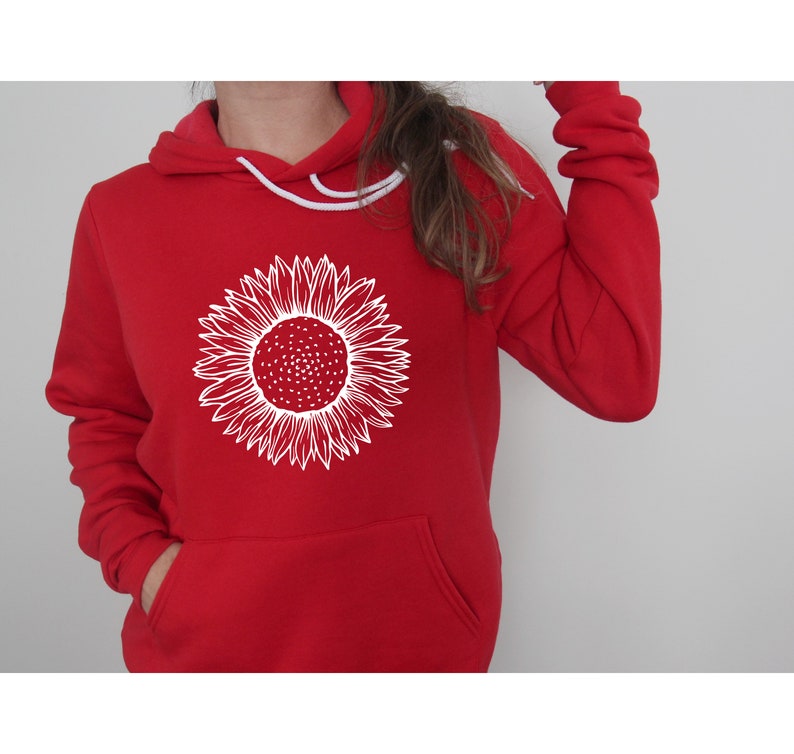 Watercolor Sunflower Hoodie Dress