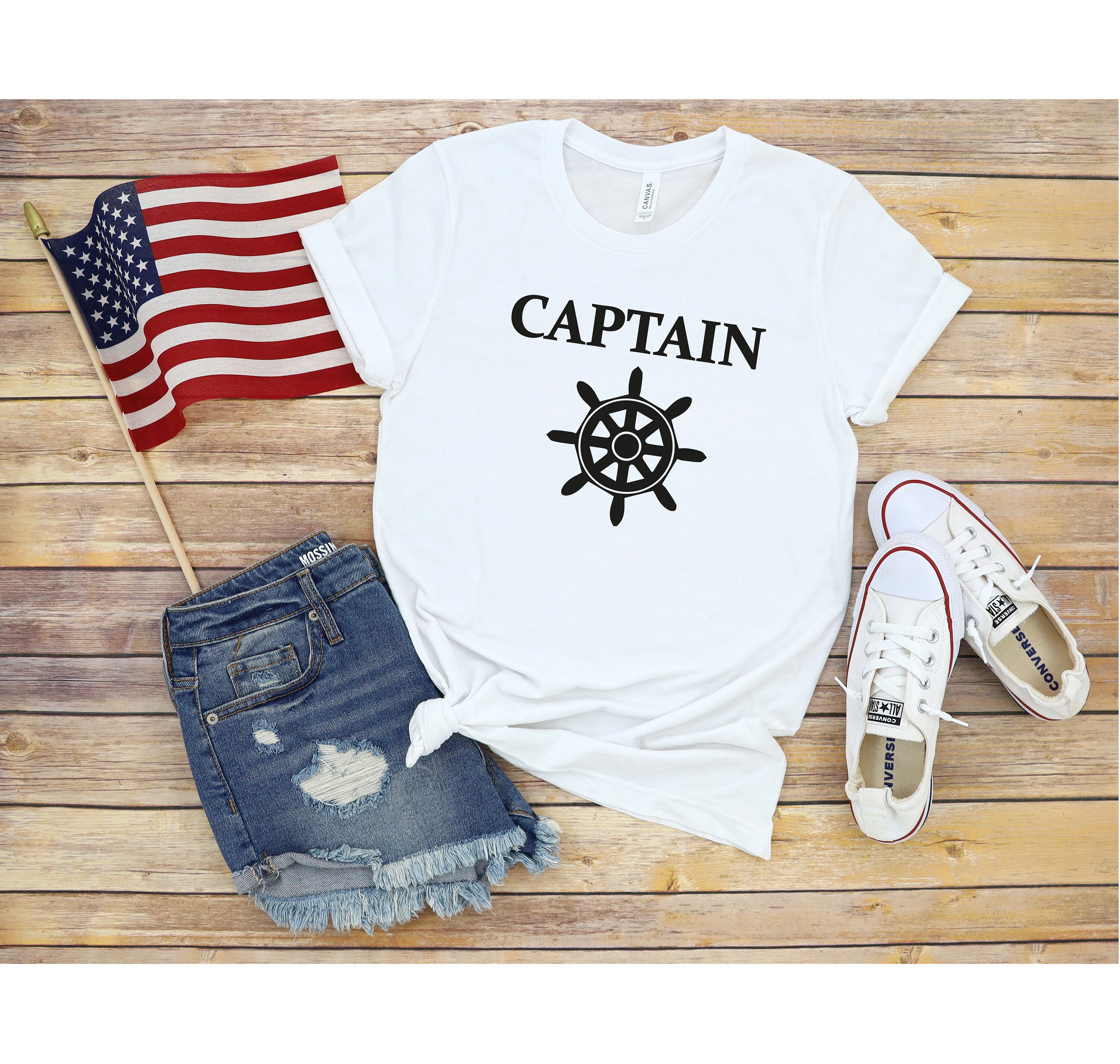 Captain T-shirt Co-captain First Mate Mermaid Crew | Etsy
