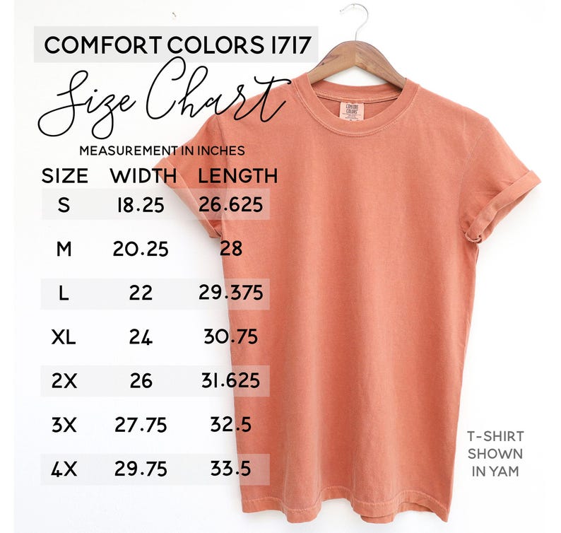 a t - shirt size chart for a women's size chart