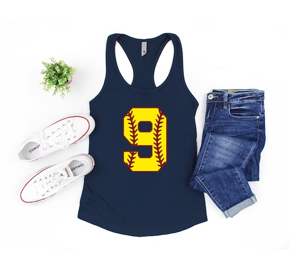 Softball Numbers Tank, Softball Mom Tank, Personalized Softball Number Tees, Custom Softball Shirts, Softball Custom Birthday Shirt