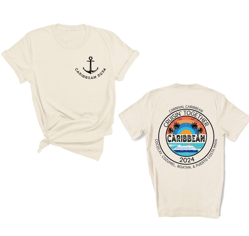 a white t - shirt with a picture of an anchor on it