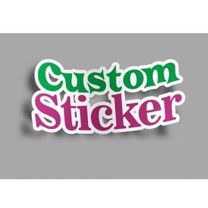 Custom Sticker, More Fonts, Aesthetic Stickers, Personalization, Waterproof Stickers, Laptop Stickers