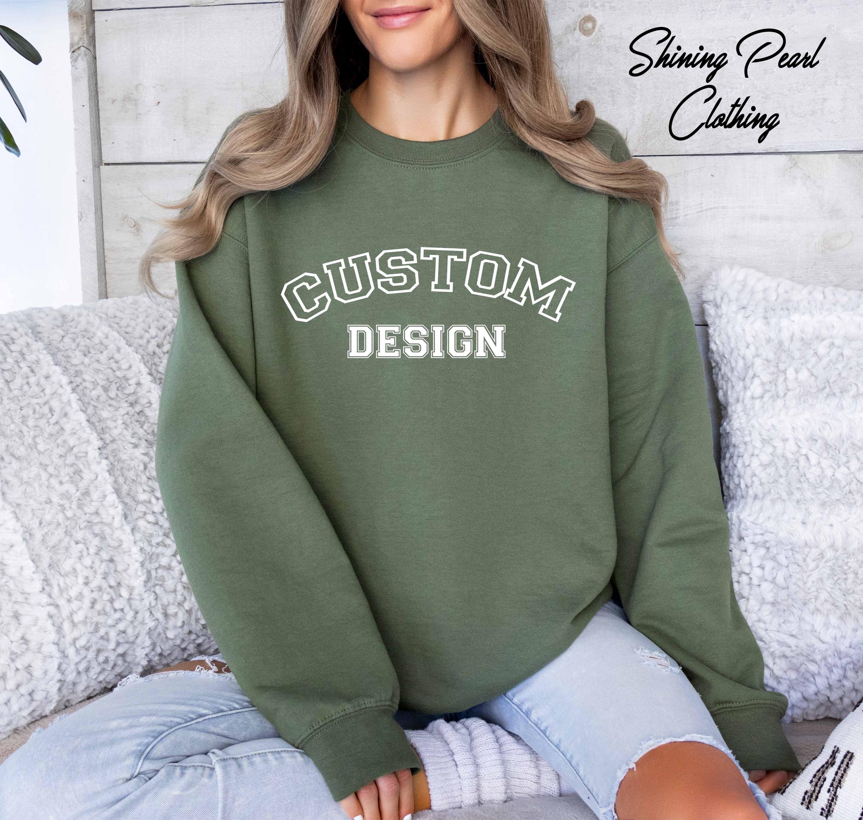 Custom Sweatshirt With Logo, Photo, Personalized Crewneck for Kids, Add ...