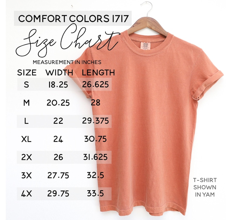 a t - shirt size chart for a women's size chart