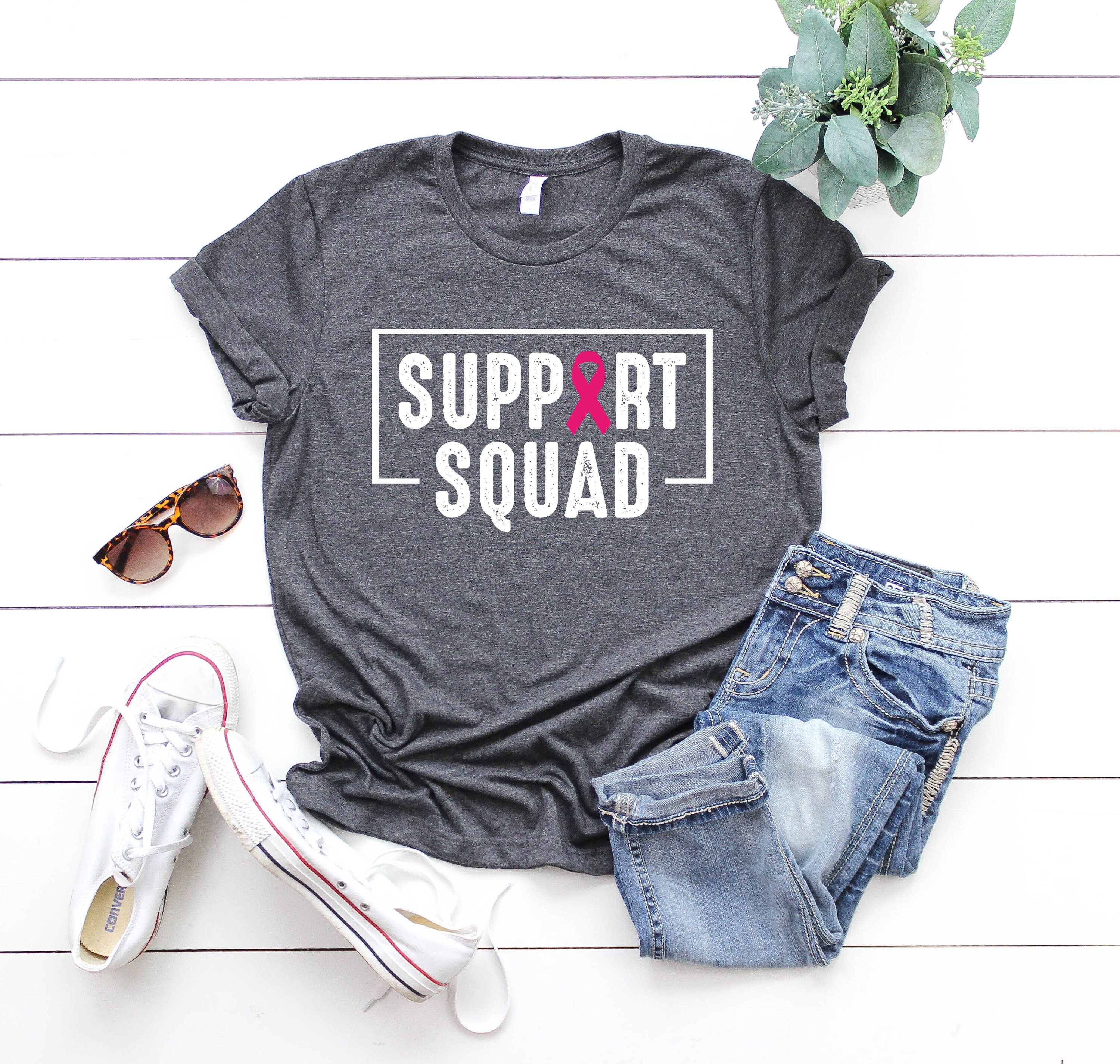 Breast Cancer Warrior Support Squad Shirt, Support Team Shirt, Breast…