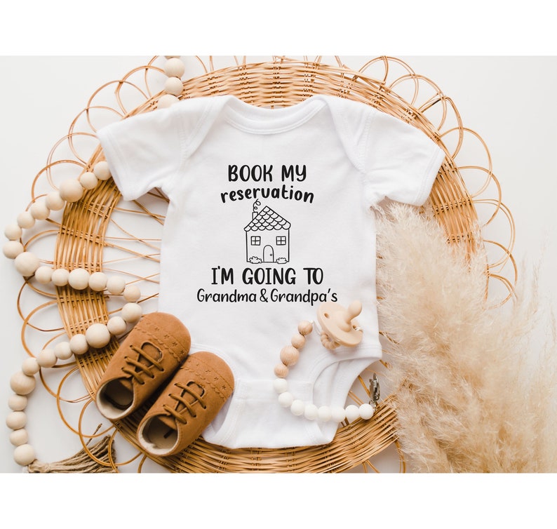 Book My Reservation I'm Going to Grandma Grandpa Baby image 1