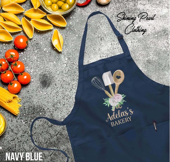 Customized Apron, Baking Apron, Baker Gift, Personalized Gift, Cute Apron For Women Men, Cute Cotton Apron, Printed Apron, Cookie Baker Gift