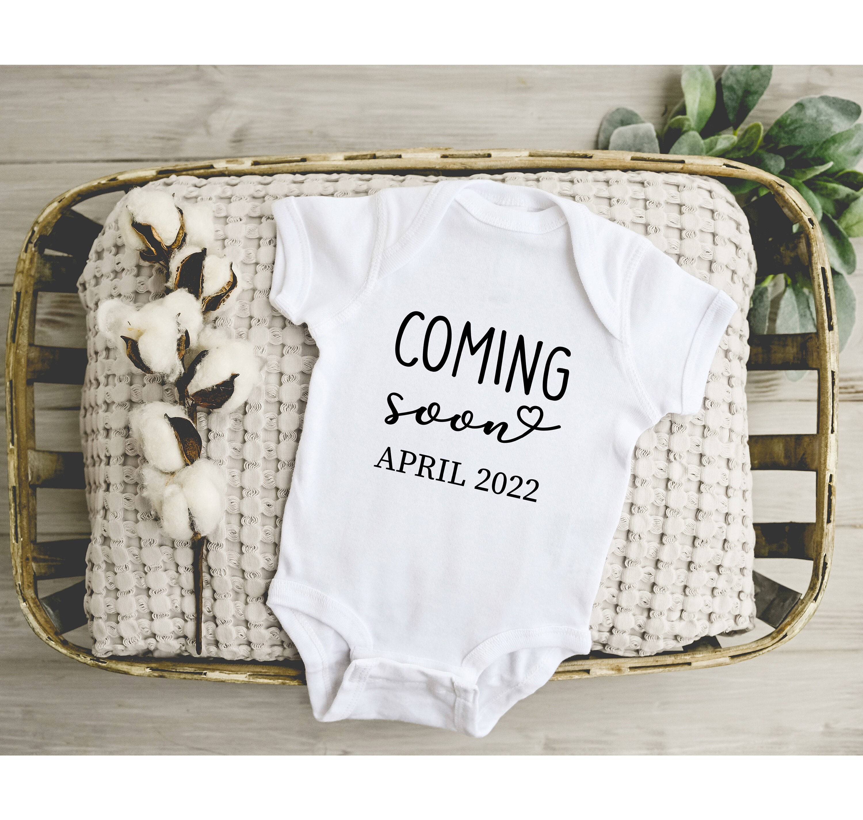 Coming Soon Onesie®, Pregnancy Announcement, Baby Announcement, Pregn…