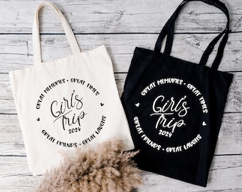 Travel Beach Tote Bag, Girls Trip Cheaper Than Therapy 2026 Tote Bag, Girls Weekend Tote Bag, Gift Bag for Besties, Girls Vacation Tote Bag