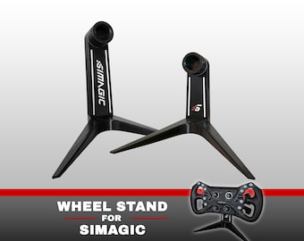 Simagic Wheel Display Stand | Steering Wheel Holder for Formula, GT & Round Wheels | GT Neo, fx, gtc, GT Pro | 3D printed accessory