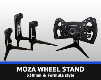 Moza Wheel Stand - 330mm & Formula/GT style - Custom 3D print