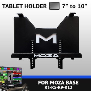 Moza タブレット ホルダー 7 ～ 10 インチ (R3 R5 R9 R12 ホイールベース用) - ダッシュボードを表示 - 3D プリント - SimRacing - タブレット マウント。