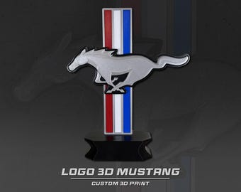 3D logo Ford mustang - Custom 3D print - 25cm or 15cm