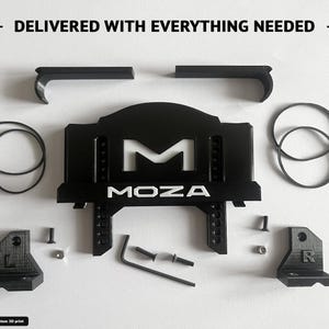 Uchwyt na telefon Moza | Rozstawy osi R3, R5, R9, R12 | Uchwyt na deskę rozdzielczą Sim Racing | Drukowany w 3D dodatek iRacing Assetto Corsa LMU GT7 SimHub zdjęcie 8
