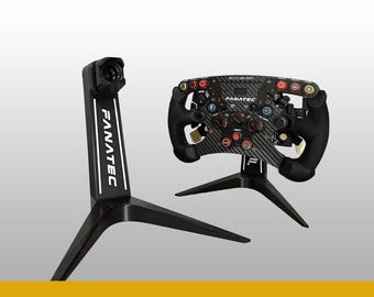 Fanatec QR2 Wheel Stand | 3D printed Steering Wheel Holder Display for Formula, GT & Round Wheels | ClubSport, CSL, Podium