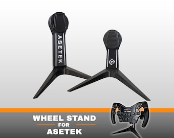 Asetek Wheel Display Stand | Steering Wheel Holder for Formula, GT & Round Wheels | Forte, Invicta, La Prima | 3D printed accessory