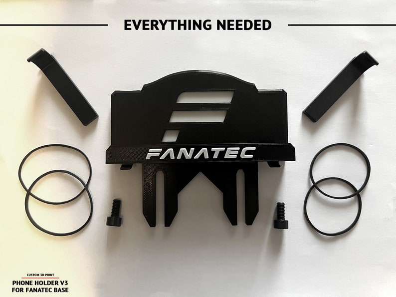 Phone Holder v3 for Fanatec base display your dashboard 3D printed CSW, CSL, GTDD, Podium SimRacing Phone mount. image 5