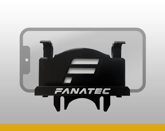 Fanatec Phone Holder for all wheelbases | CSL, ClubSport, Podium, DD pro | Sim Racing Dashboard Mount, 3D printed, Cockpit, Rig, Gift