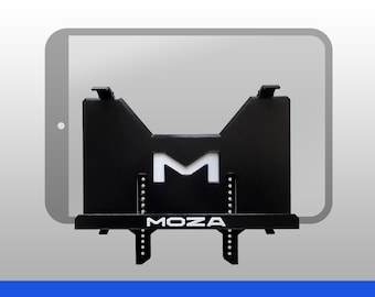 Moza Tablet Holder (7" to 10") for R3-R5-R9-R12 wheelbases | 3D printed Sim Racing Dashboard Mount