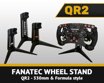 Soporte para ruedas Fanatec QR2 (330 mm y tamaño Fórmula/GT) - Impresión 3D personalizada