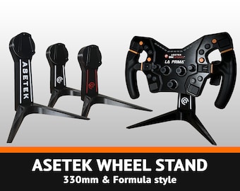 Asetek Wheel Stand - 330mm & Formula/GT style - Custom 3D print
