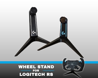 Logitech RS Wheel Display Stand | Steering Wheel Holder for Formula, GT & Round Wheels | RS Wheel Hub | 3D printed accessory