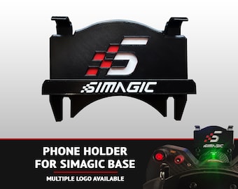 Phone Holder for all Simagic base - display your dashboard - 3D printed - Alpha, Alpha mini, Alpha U - SimRacing - Phone mount.