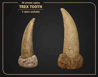 Tyrannosaurus Tooth - 3D print replica Hand Painted - 15cm height