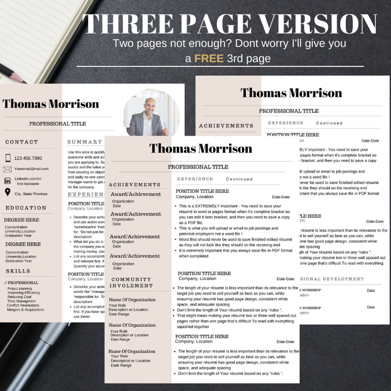 CV templateResume templateModern resumeCv template Etsy CV templateResume templateModern resumeCv template Etsy