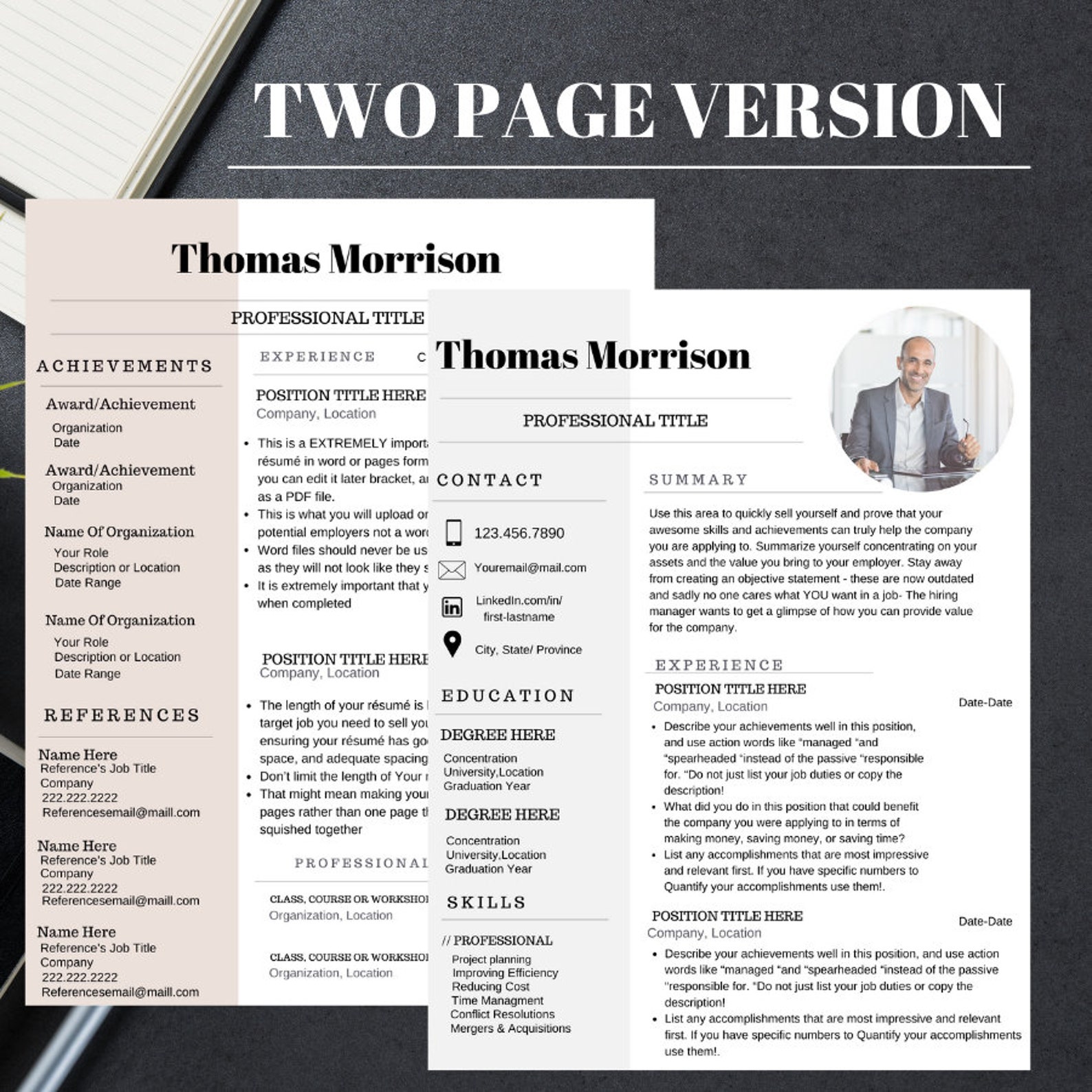 CV templateResume templateModern resumeCv template Etsy CV templateResume templateModern resumeCv template Etsy