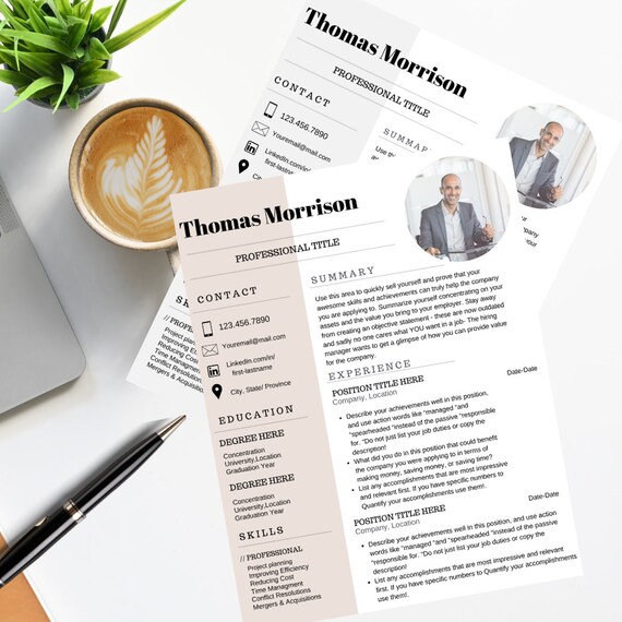 CV templateResume templateModern resumeCv template Etsy CV templateResume templateModern resumeCv template Etsy