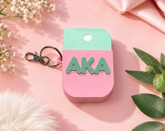 Certified Vendor - Alpha Kappa Alpha Sorority, Inc - Hand Sanitizer Keychain Cover