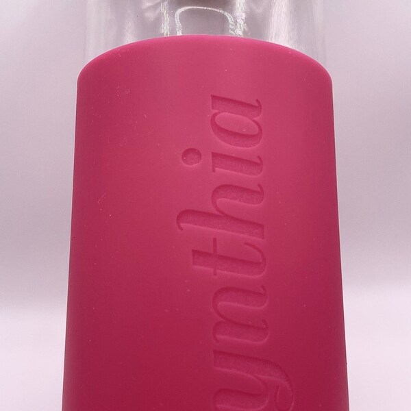 Glass Water Bottle Etsy